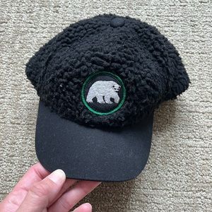 Janie And Jack Boy's Polar Bear Sherpa Cap Baseball Hat   12-24 months